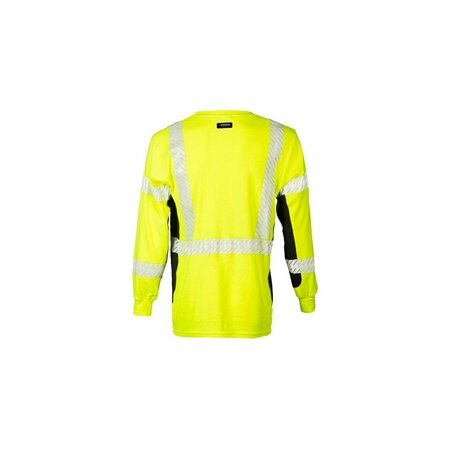 Kishigo Premium Black Series FR Long Sleeve T-Shirt, Yellow/Lime, MT F506-MT